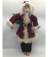 SANTA RED/black  COAT HOLDING TREE 21&quot;T VTG Style Old World Look - $540.10 MXN