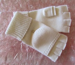 Kate Spade New York Gloves Pop Top Mittens White Cream - $57.42