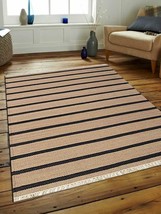 Glitzy Rugs UBSD00118H0926A28 7 x 9 ft. Hand Woven Flat Weave Kilim Wool... - £142.77 GBP
