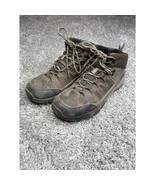 Mens Ozark Trail Leather Lace Up Waterproof Hiking Boots Sz 8 Brown - $23.67