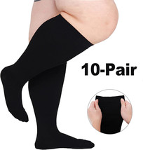 10Pairs 3X-Large Plus Size Compression Socks For 18-24Inch Wide Calf, 15... - $99.26