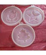 Gelatin Mold Tupperware Congealed Insert Lids Set Of 3- 620,632 633 chri... - $4.81