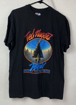 Vintage Ted Nugent T Shirt World Bow Hunters Rock Single Stitch Promo 80s 90s - £81.21 GBP