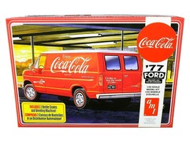 Skill 3 Model Kit 1977 Ford Delivery Van with 2 Bottles Crates and Vending Mach - £42.11 GBP