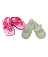 2 Pair of Girls Summer Baby Sandals Size 3 Clear Jelly Shoes and Pink Thong - $212.20 MXN