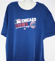 Women&#39;s Majestic Chicago Cubs S/S T-Shirt, Blue - $14.99