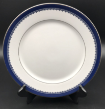 Ralph Lauren Hastings Cobalt Blue Rim Silver Dinner Plate 10.75&quot; Diameter - £20.98 GBP