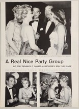 1958 Magazine Photo Actresses Zsa Zsa Gabor &amp; Kim Novak at a Party - £13.46 GBP