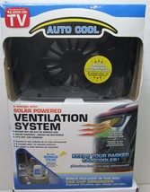 Auto Cool Solar Powered Ventilation System &amp; Bonus Car Cup Organizer - New - £12.75 GBP