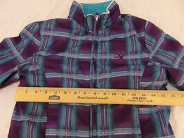 Girls Zero Xposure Purple Blue Full Zipper Polyester Winter Jacket Coat - $15.20
