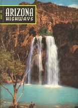 1956 August Arizona Highways Mooney Falls In Supailand - £21.92 GBP