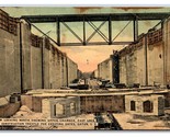 Upper Chamber East Lock Panama Canal Construction Gatun 1912 DB Postcard W8 - $6.98