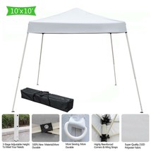 10&#39;x10&#39; EZ Pop Up Canopy Outdoor Patio Wedding Party Tent Folding Gazebo US - £66.88 GBP