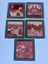 Lot of 5 Vintage TEMPLE SQUARE Pana-Vue Slide 35mm Salt Lake City UTAH U... - $19.86