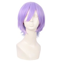 MapofBeauty 12 Inch/30 cm Anime Cosplay Short Curly Synthetic Hair Side Bangs Wi - £27.40 GBP