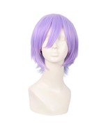 MapofBeauty 12 Inch/30 cm Anime Cosplay Short Curly Synthetic Hair Side ... - £28.00 GBP