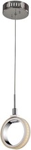 Trans Globe MDN-1388 Optic - 5.25&quot; 4.5W 1 LED Pendant, Polished Chrome F... - $47.69