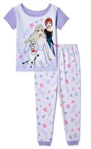 Disney Frozen 2 Cotton Snug-Fit Pajamas Sleepwear Set Toddler&#39;s 2T 3T 4T 5T - £10.41 GBP
