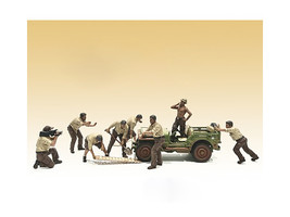 &quot;4X4 Mechanic&quot; 8 piece Figure Set for 1/18 scale models by American Diorama - £95.08 GBP