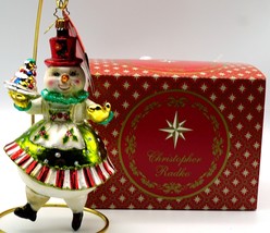 Christopher Radko Girl Frosty Treat Glass Christmas Ornament in box with Tag - £120.18 GBP