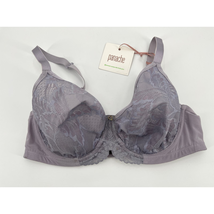 NWT Panache Radiance Moulded Bra Sz 32DD Soft Thistle Gray Lace - £26.20 GBP