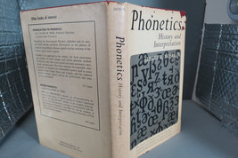 Phonetics History and Interpretation Elbert R. Moses, Jr. 1964 - £22.28 GBP