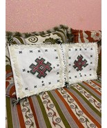 Berber pillow made of natural wool in attractive colors , hand-woven  - £37.33 GBP