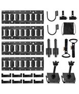  E-Track Tie-Down Rail Kit, 4 Pack 1.3 ft E Track Rails, 2 U-Shaped Hook... - $100.21