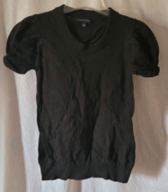 Women's Banana Republic Sweater Size Small Dark Brown Short Sleeve Casual - $14.99