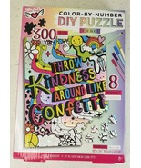 DIY Puzzle Design Kit 300 Pieces Color-By-Number Throw Kindness Around L... - $35.02