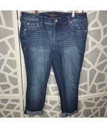 Torrid Womens Jeans Crop Skinny Denim Blue Size 12R - $27.24 CAD