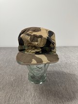 US Military Army Woodland Camouflage Combat BDU Cap Hat Size 7 1/2  Ear ... - $14.84