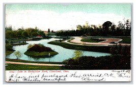 Lake in Rockefeller Park Cleveland Ohio OH 1907 UDB Postcard R13 - £2.33 GBP