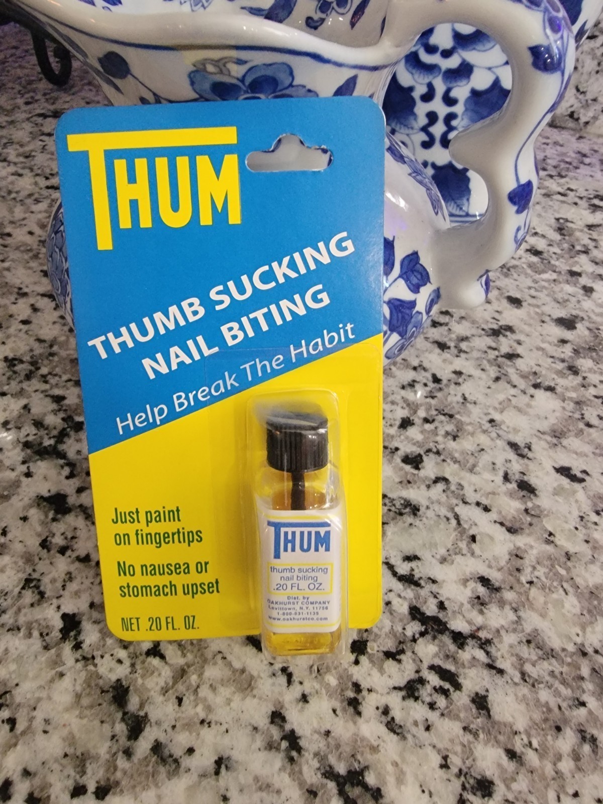 Thum Stop Thumb Sucking Nail Biting Clear Polish Paint .20 oz Original - $18.80
