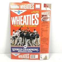 Wheaties Cereal Box 1987 Minnesota Twins World Series Champions Flat - $8.00