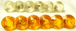 Brooch Pins (2) Antique Plastic or Acrylic 1930s 1940s Orange White - £3.90 GBP