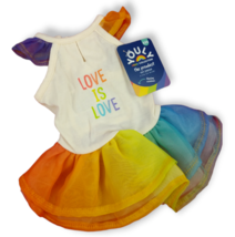 Youly Pride Collection Love Wins Pet Dress (Cat/Dog)  Size Medium (New) - £9.64 GBP