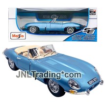 Maisto Special Edition 1:18 Scale Die Cast Car Lite Blue Jaguar E-TYPE Cabrioley - £41.38 GBP