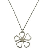 Tiffany &amp; co. &quot;flower&quot; Women&#39;s Necklace .925 Silver 456576 - $4,465.00 MXN