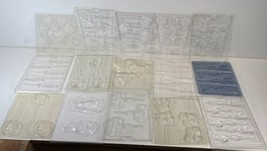 Vintage Lot Of 15 Chocolate CANDY MOLD TRAYS  Soap Plaster - $14.84