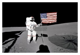 Alan Shepard Planitng American Flag On Moon 4X6 Photograph Reprint - $7.97