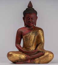 Ancien Style Khmer Bois Assis Statue De Bouddha Dhyana Méditation Mudra ... - €280,18 EUR