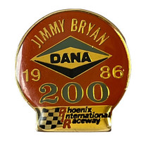 1986 Jimmy Bryan 200 Phoenix International Raceway Track Car Lapel Pin Pinback - £9.22 GBP