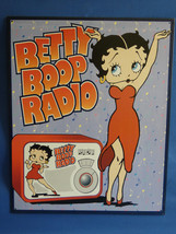 Betty Boop Vintage Radio 12.5x16 Out Of Print Vintage Large Metal Sign New B73 - £20.56 GBP