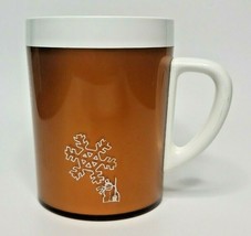 Vintage West Bend Thermo-Serv Copper 4 Seasons Insulated Mug Cup Retro U135 - £7.90 GBP