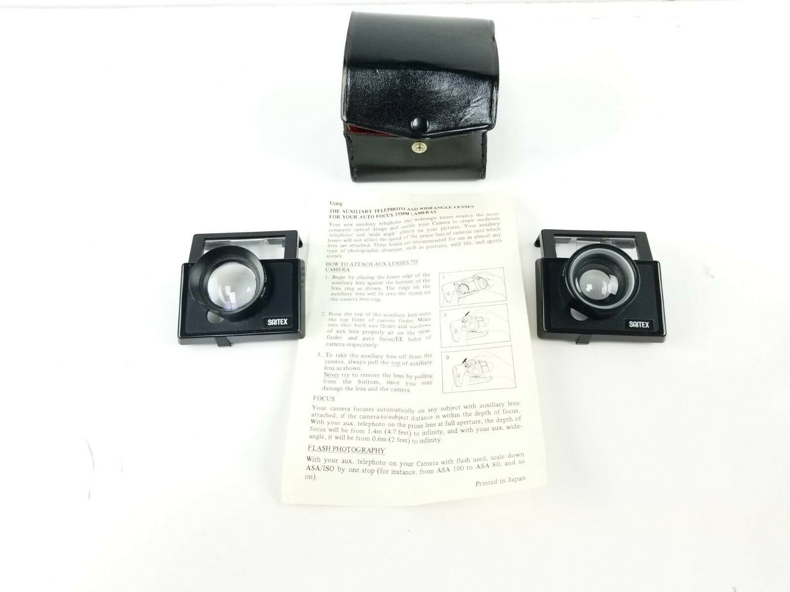 Saitex Minolta Freedom Auxiliary Telephoto Lenses, Set of 2 w/ Box & Manual - $18.95