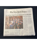 The New York Times, October 4 2023 McCARTHY FIRST TO BE REMOVED AS SPEAK... - $13.67 CAD