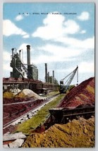 Pueblo CO C.F. &amp; I. Steel Mills Colorado Linen Postcard A39 - £3.87 GBP