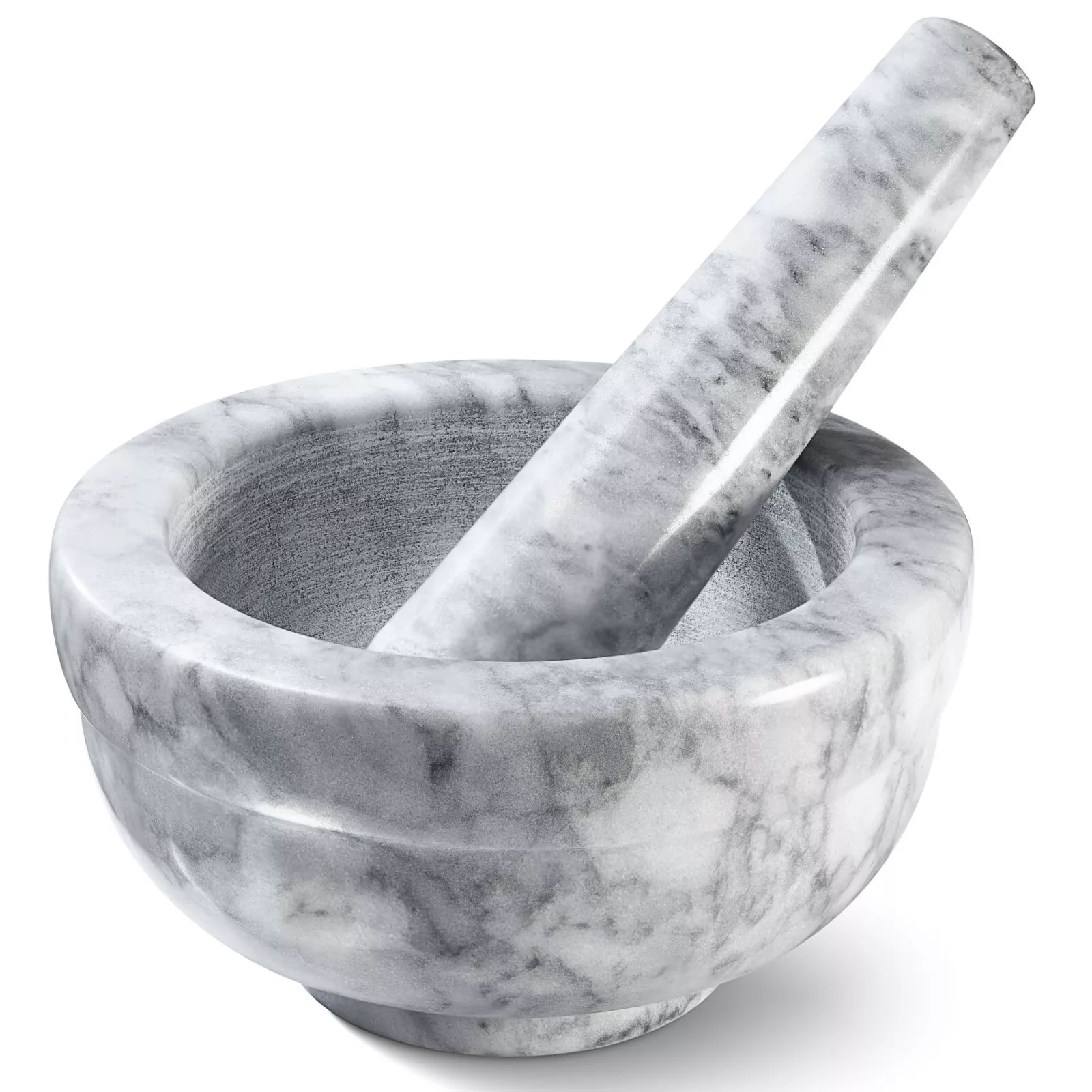 Best Mortar And Pestle Set Marble Grey 3.75 Inches Diameter - €18,14 EUR