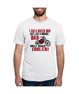 Biker Dad Men&#39;s Deluxe T-Shirt - $727.68 MXN